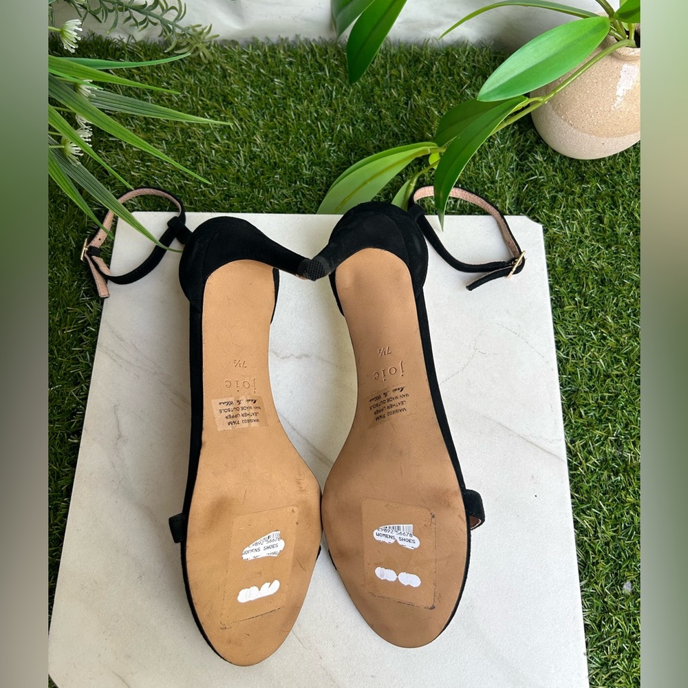 Joie Maisie Suede Sandal black women size 7.5 new no box - Picture 9 of 15